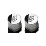 220uf 50 VOLT SMD ELECTROLYTIC CAPACITOR (MAKE:HYNCDZ)